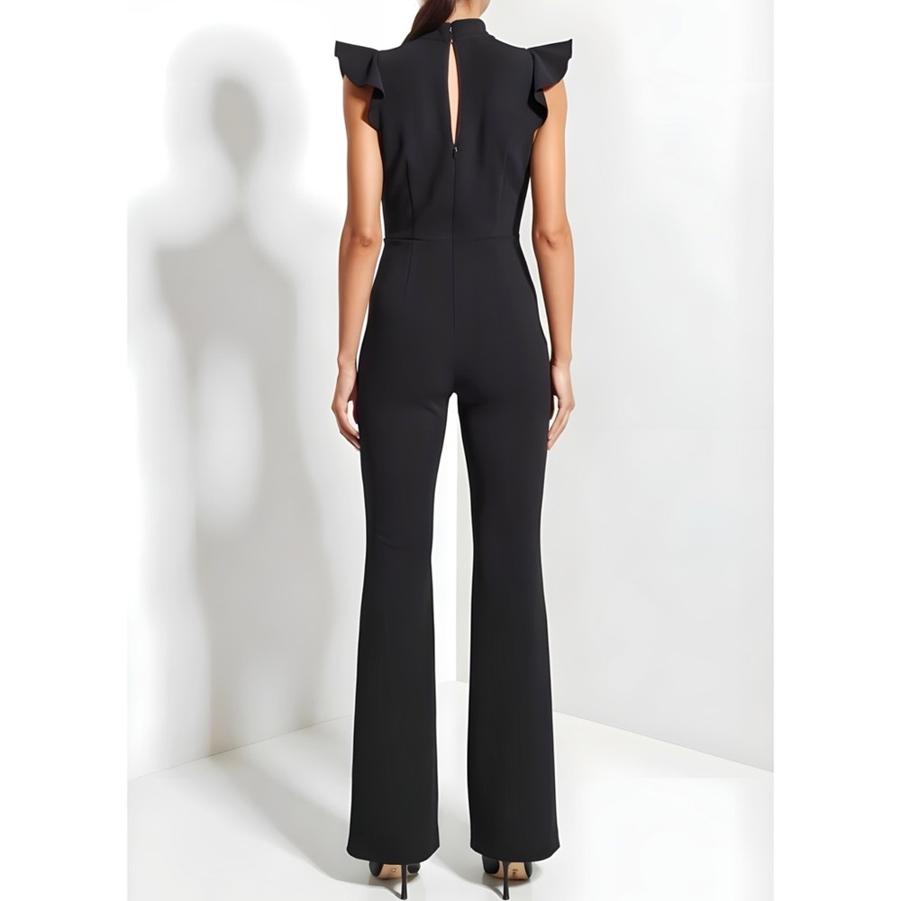SOLD NEW AMANDA UPRICHARD Davina Jumpsuit, Black, Large - Picture 3 of 11